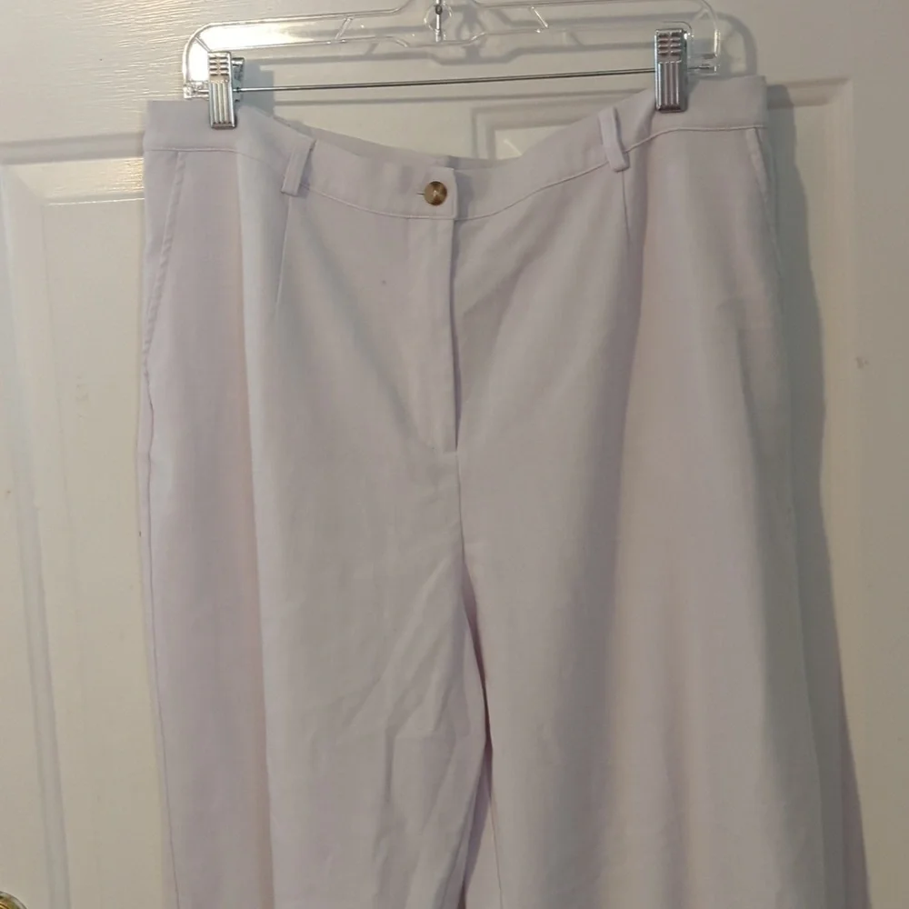 Koret White Pants Size 16 Work Or Summer Stretch - Picture 3 of 14
